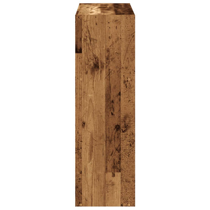 vidaXL Bücherregal Altholz-Optik 102x32x102 cm Holzwerkstoff