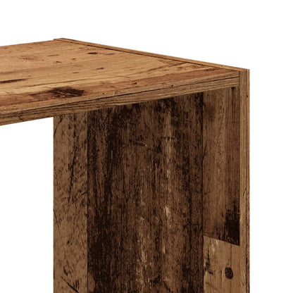 vidaXL Bücherregal Altholz-Optik 102x32x102 cm Holzwerkstoff