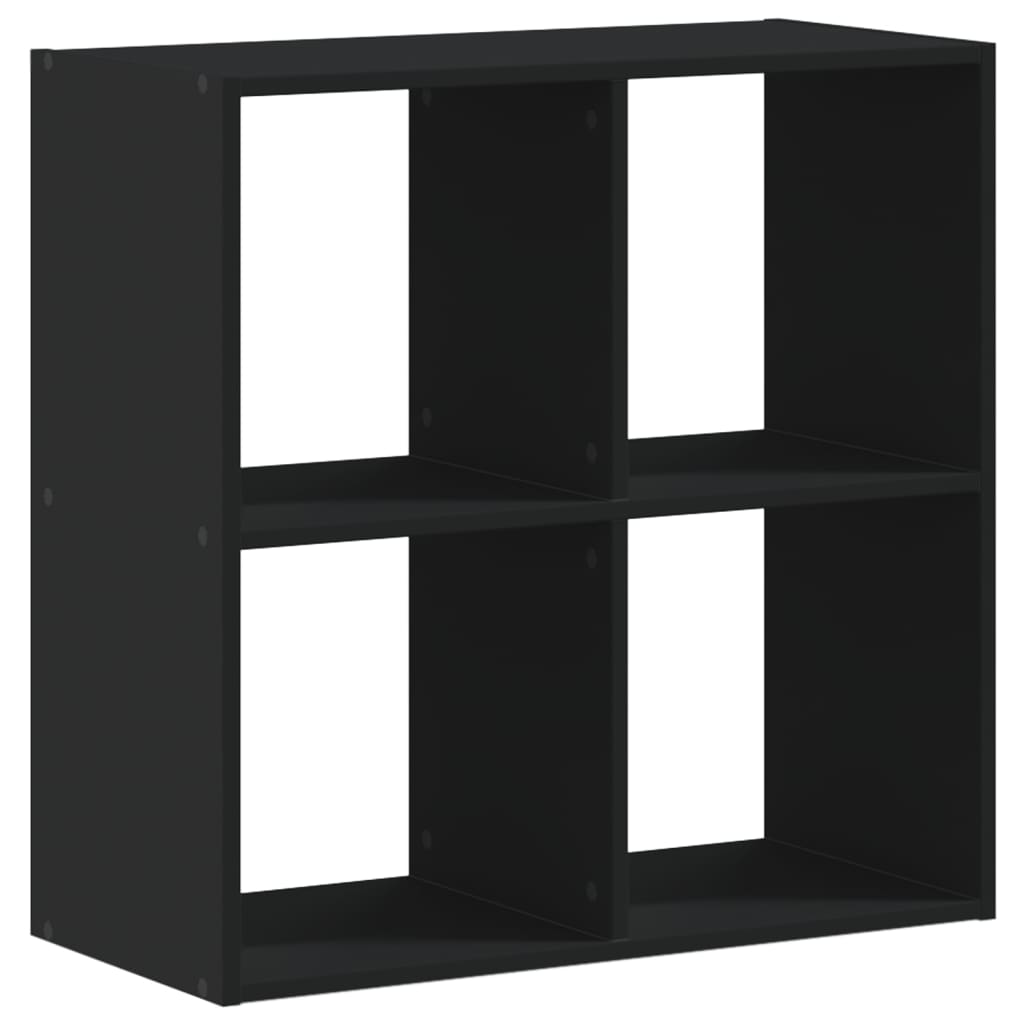 vidaXL Bücherregal Schwarz 68,5x32x68,5 cm Holzwerkstoff