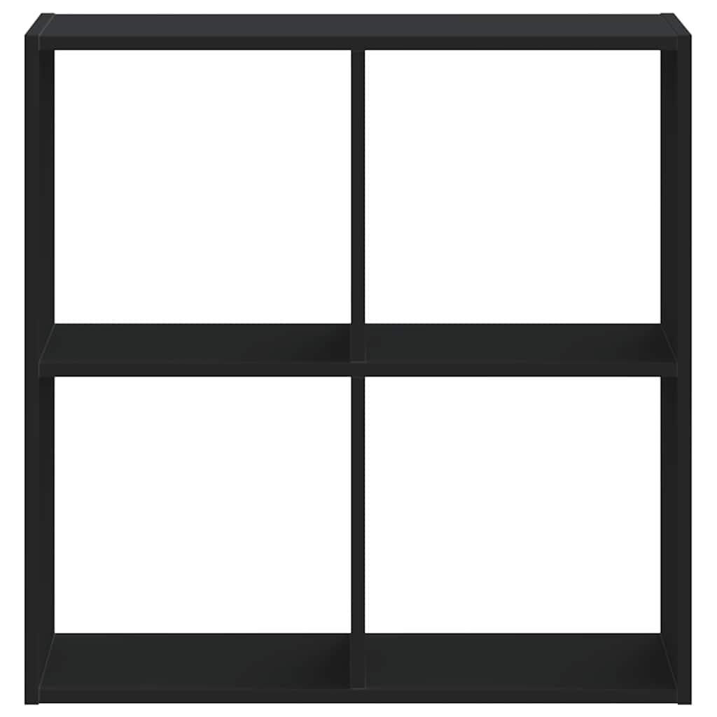 vidaXL Bücherregal Schwarz 68,5x32x68,5 cm Holzwerkstoff