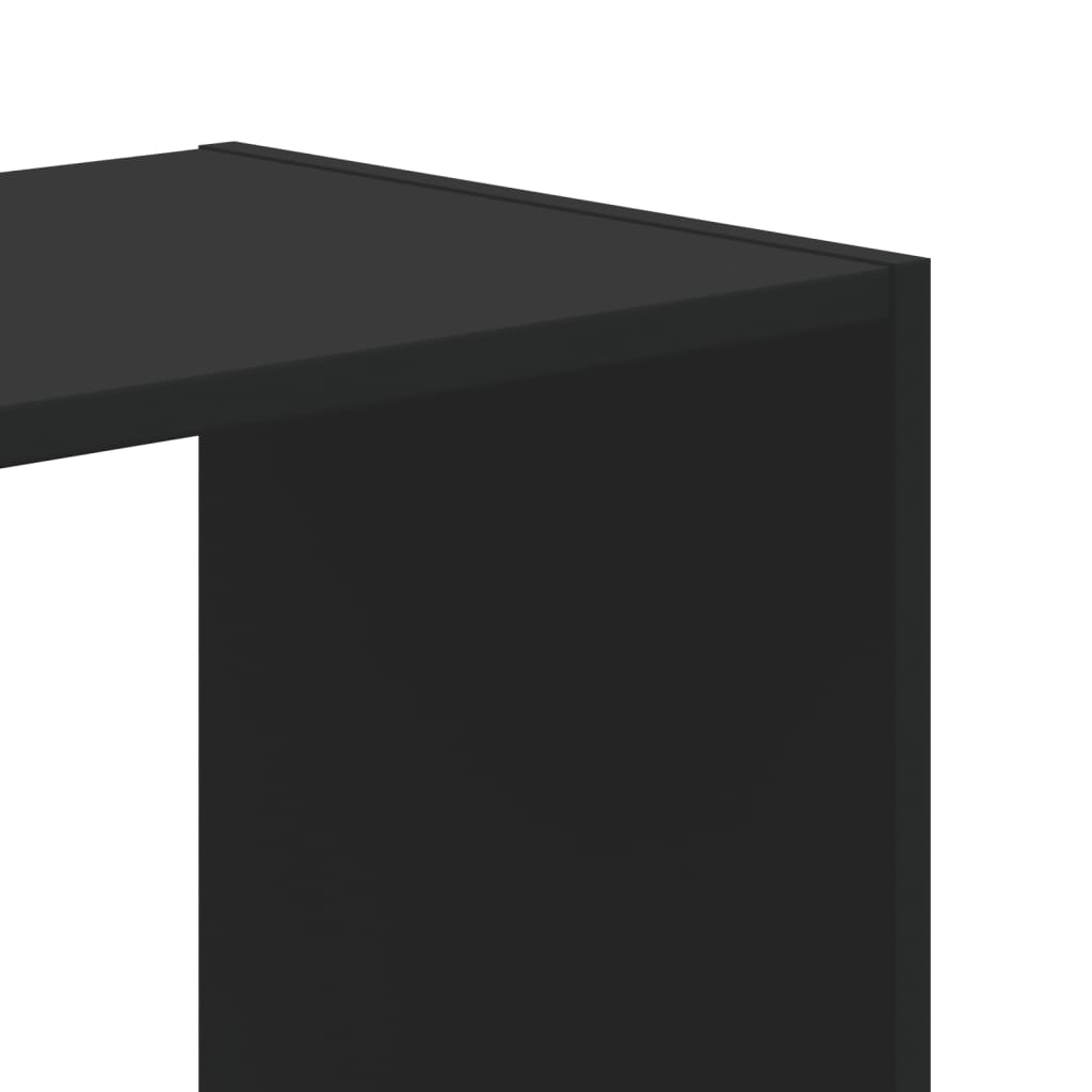 vidaXL Bücherregal Schwarz 68,5x32x68,5 cm Holzwerkstoff