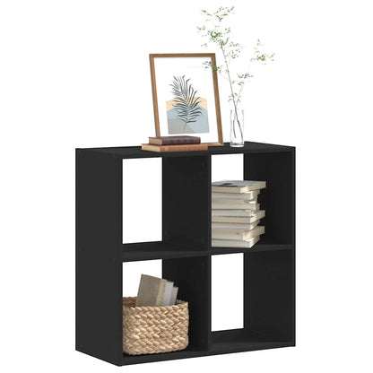 vidaXL Bücherregal Schwarz 68,5x32x68,5 cm Holzwerkstoff
