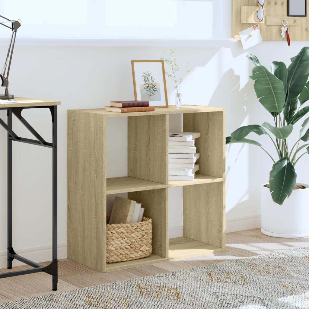 vidaXL Bücherregal Sonoma-Eiche 68,5x32x68,5 cm Holzwerkstoff