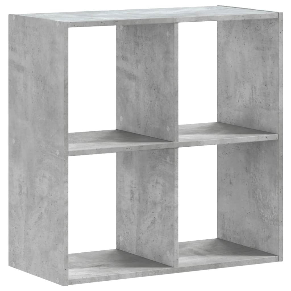 vidaXL Bücherregal Betongrau 68,5x32x68,5 cm Holzwerkstoff