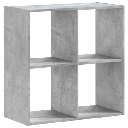 vidaXL Bücherregal Betongrau 68,5x32x68,5 cm Holzwerkstoff