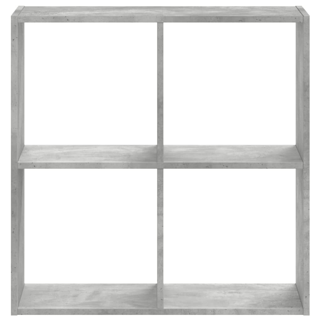 vidaXL Bücherregal Betongrau 68,5x32x68,5 cm Holzwerkstoff