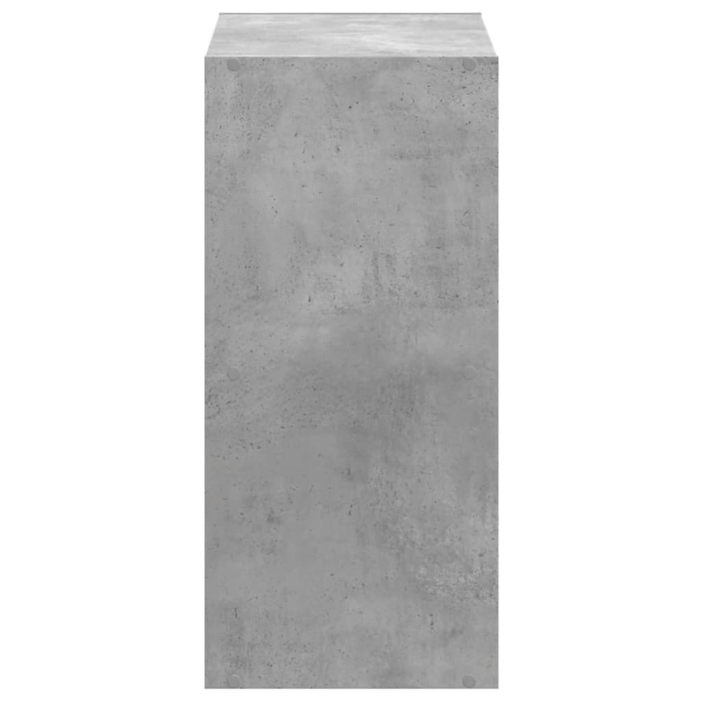 vidaXL Bücherregal Betongrau 68,5x32x68,5 cm Holzwerkstoff