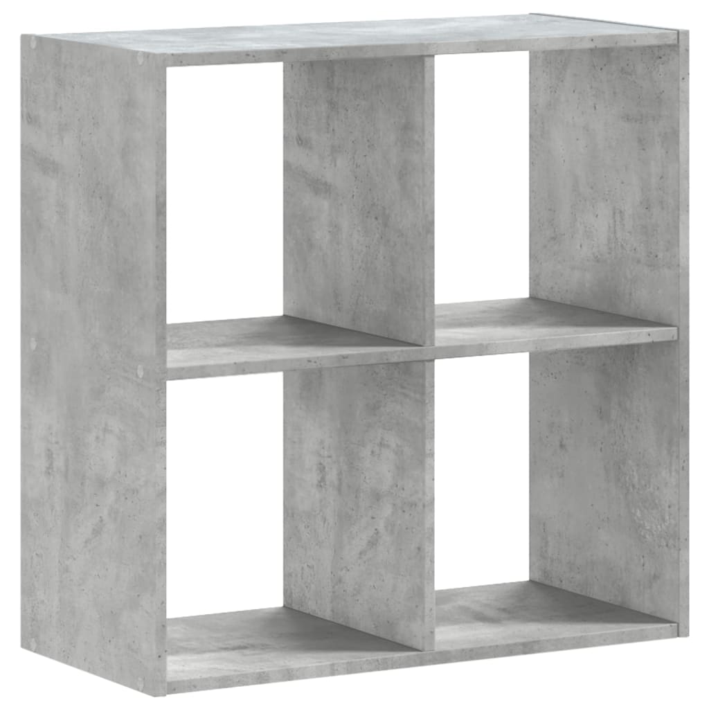 vidaXL Bücherregal Betongrau 68,5x32x68,5 cm Holzwerkstoff