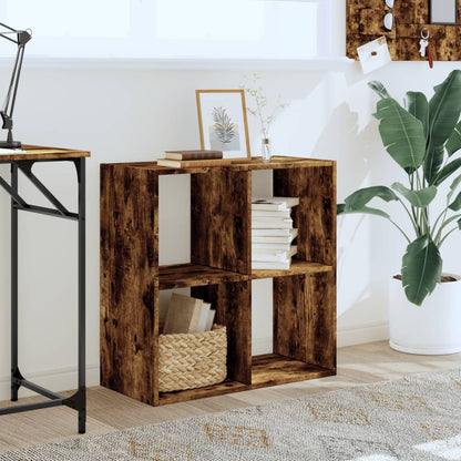 vidaXL Bücherregal Räuchereiche 68,5x32x68,5 cm Holzwerkstoff