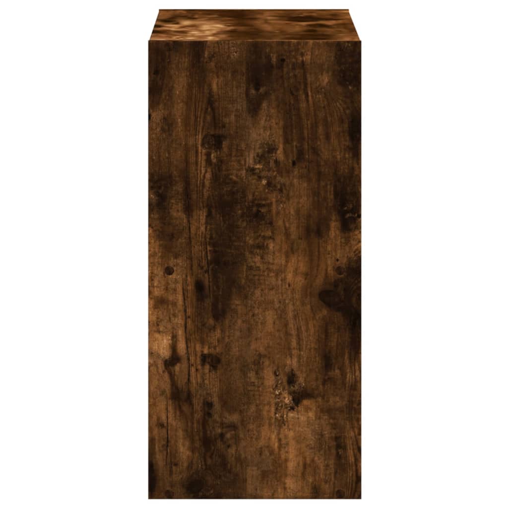 vidaXL Bücherregal Räuchereiche 68,5x32x68,5 cm Holzwerkstoff