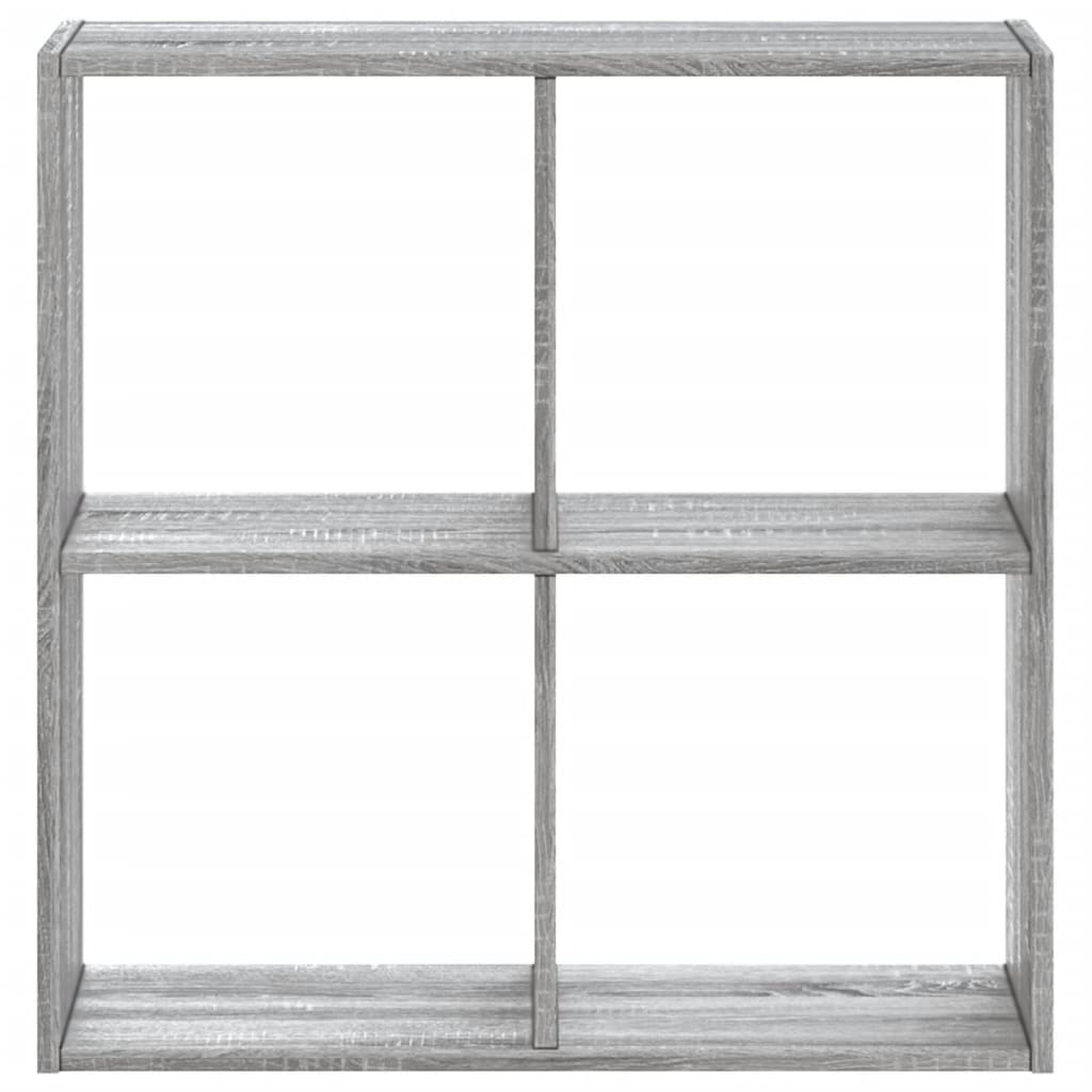 vidaXL Bücherregal Grau Sonoma 68,5x32x68,5 cm Holzwerkstoff