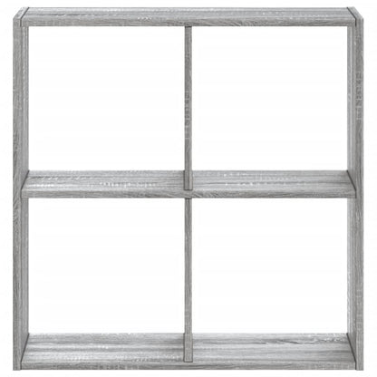 vidaXL Bücherregal Grau Sonoma 68,5x32x68,5 cm Holzwerkstoff