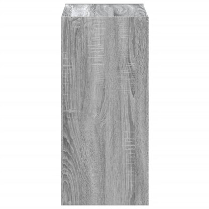 vidaXL Bücherregal Grau Sonoma 68,5x32x68,5 cm Holzwerkstoff