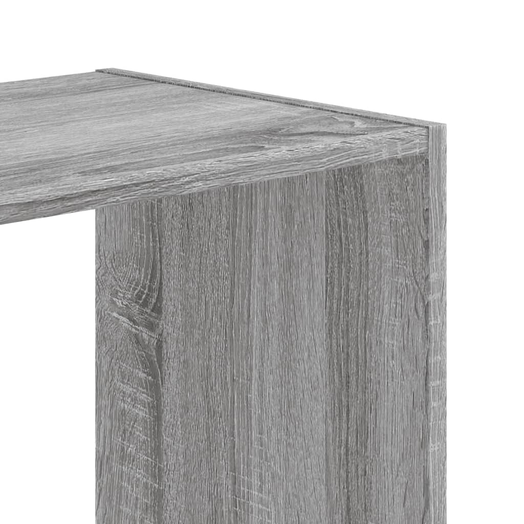 vidaXL Bücherregal Grau Sonoma 68,5x32x68,5 cm Holzwerkstoff