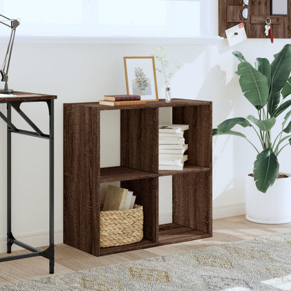 vidaXL Bücherregal Braun Eichen-Optik 68,5x32x68,5 cm Holzwerkstoff