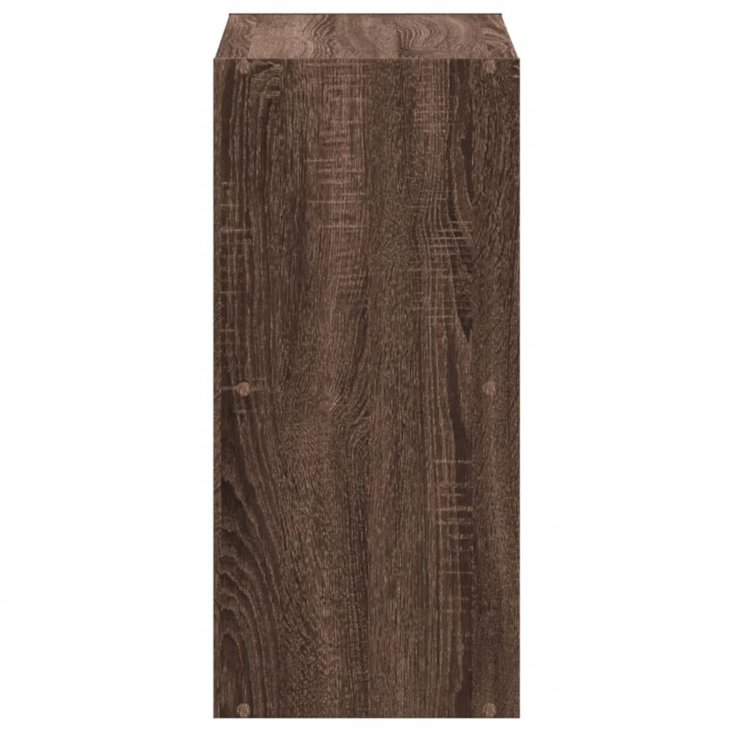 vidaXL Bücherregal Braun Eichen-Optik 68,5x32x68,5 cm Holzwerkstoff