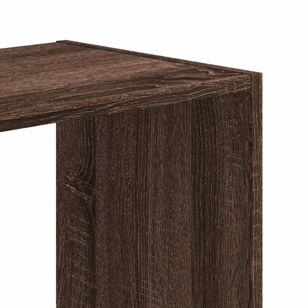 vidaXL Bücherregal Braun Eichen-Optik 68,5x32x68,5 cm Holzwerkstoff