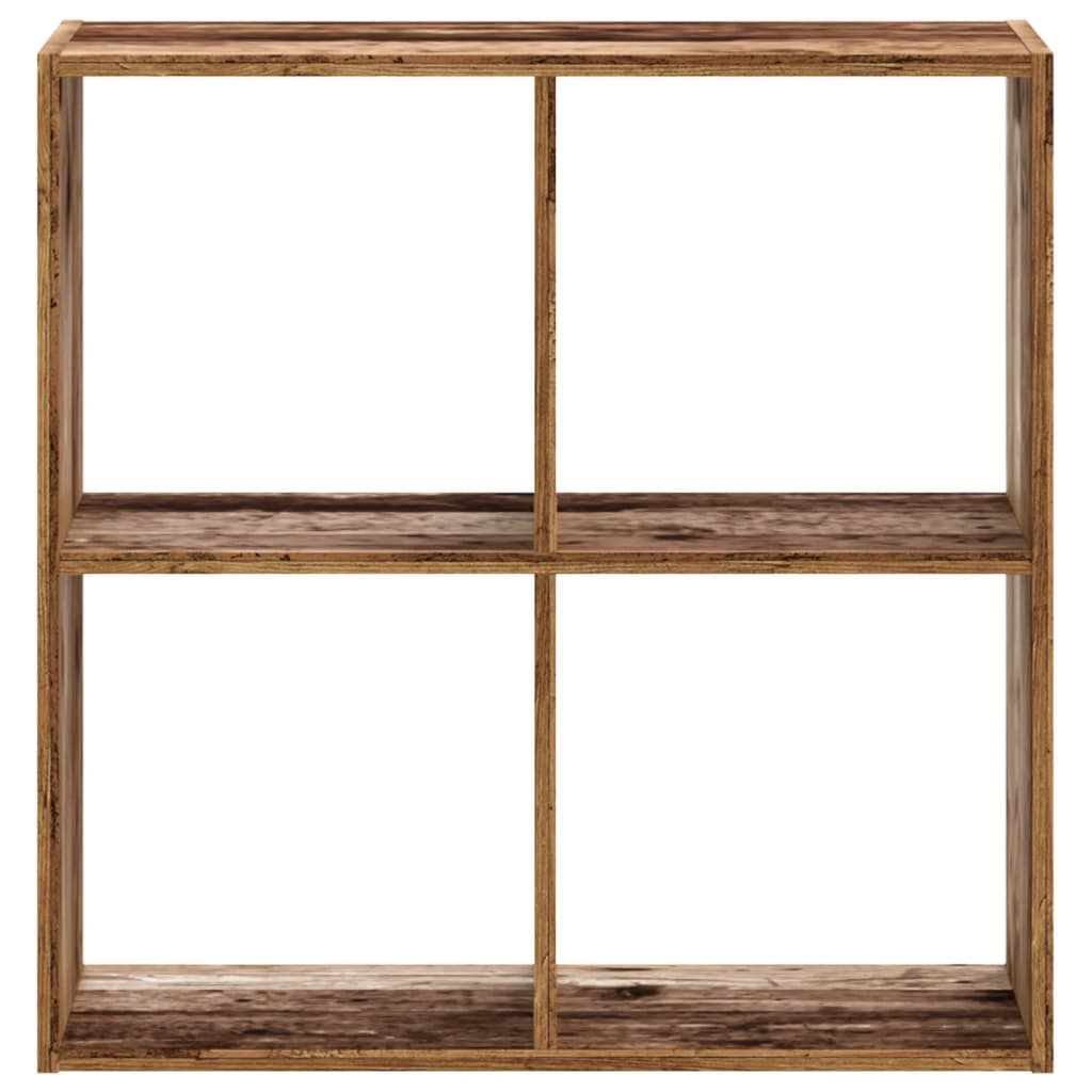 vidaXL Bücherregal Altholz-Optik 68,5x32x68,5 cm Holzwerkstoff