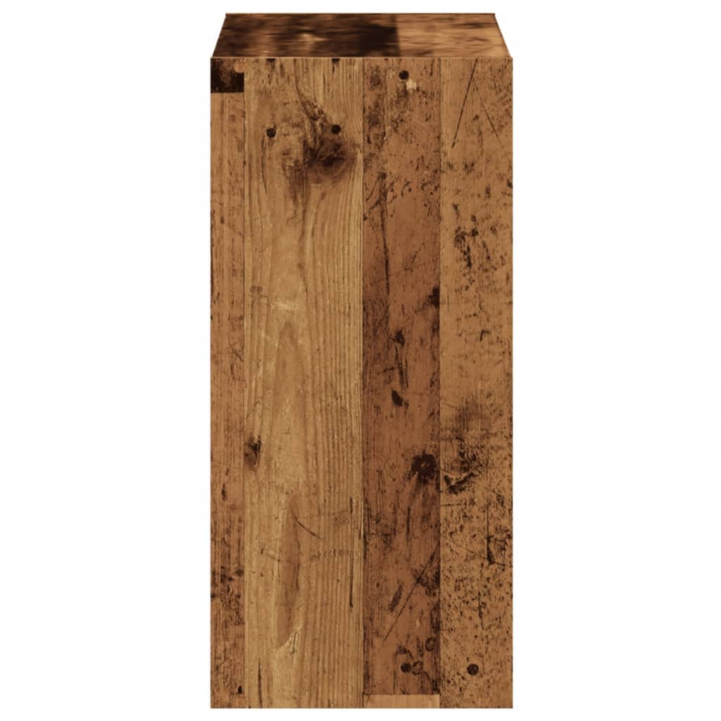 vidaXL Bücherregal Altholz-Optik 68,5x32x68,5 cm Holzwerkstoff