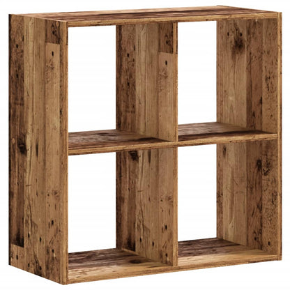 vidaXL Bücherregal Altholz-Optik 68,5x32x68,5 cm Holzwerkstoff