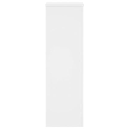 Pflanzenständer 2 Stk. Weiß 25x25x80 cm Holzwerkstoff