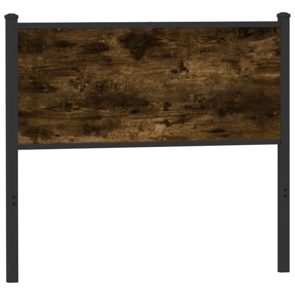 vidaXL Ersatz-Kopfteil Räuchereiche 107 cm Holzwerkstoff und Stahl