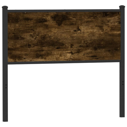 vidaXL Ersatz-Kopfteil Räuchereiche 107 cm Holzwerkstoff und Stahl