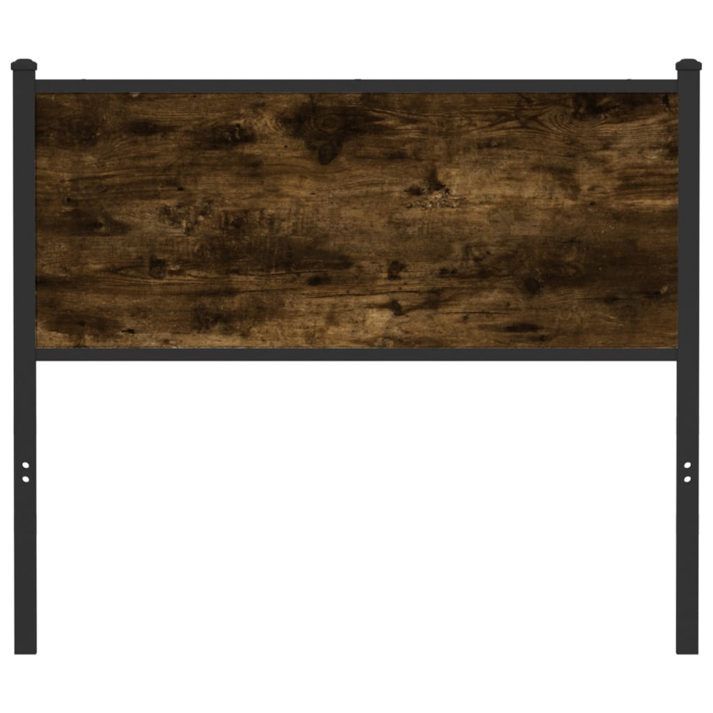 vidaXL Ersatz-Kopfteil Räuchereiche 107 cm Holzwerkstoff und Stahl