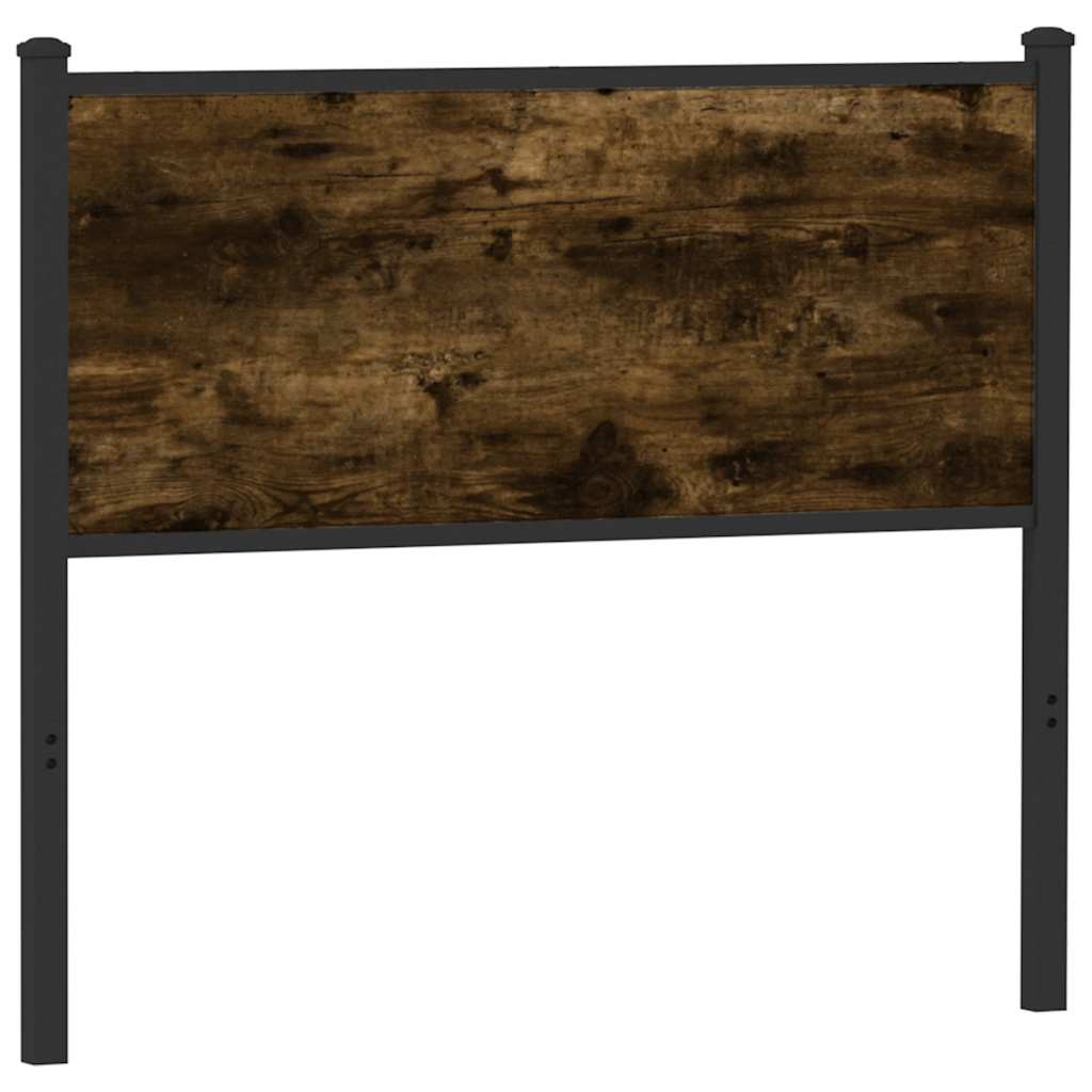 vidaXL Ersatz-Kopfteil Räuchereiche 107 cm Holzwerkstoff und Stahl