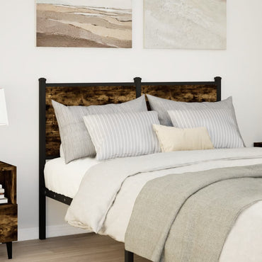 vidaXL Ersatz-Kopfteil Räuchereiche 120 cm Holzwerkstoff und Stahl