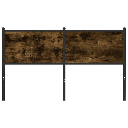 vidaXL Kopfteil Räuchereiche 140 cm Holzwerkstoff und Stahl