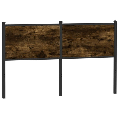 vidaXL Kopfteil Räuchereiche 140 cm Holzwerkstoff und Stahl