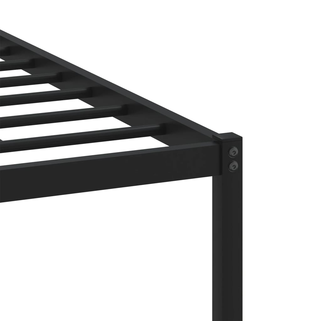 vidaXL Lit en métal sans matelas chêne sonoma 90x200 cm
