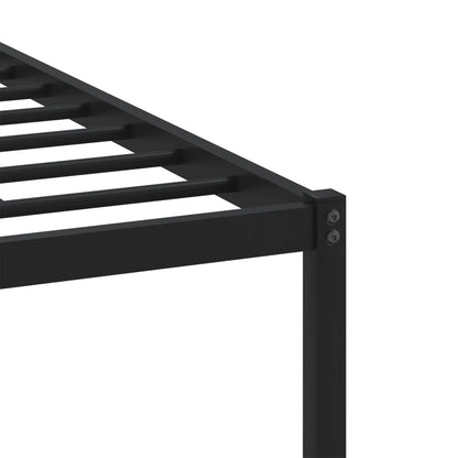 vidaXL Lit en métal sans matelas chêne sonoma 90x200 cm
