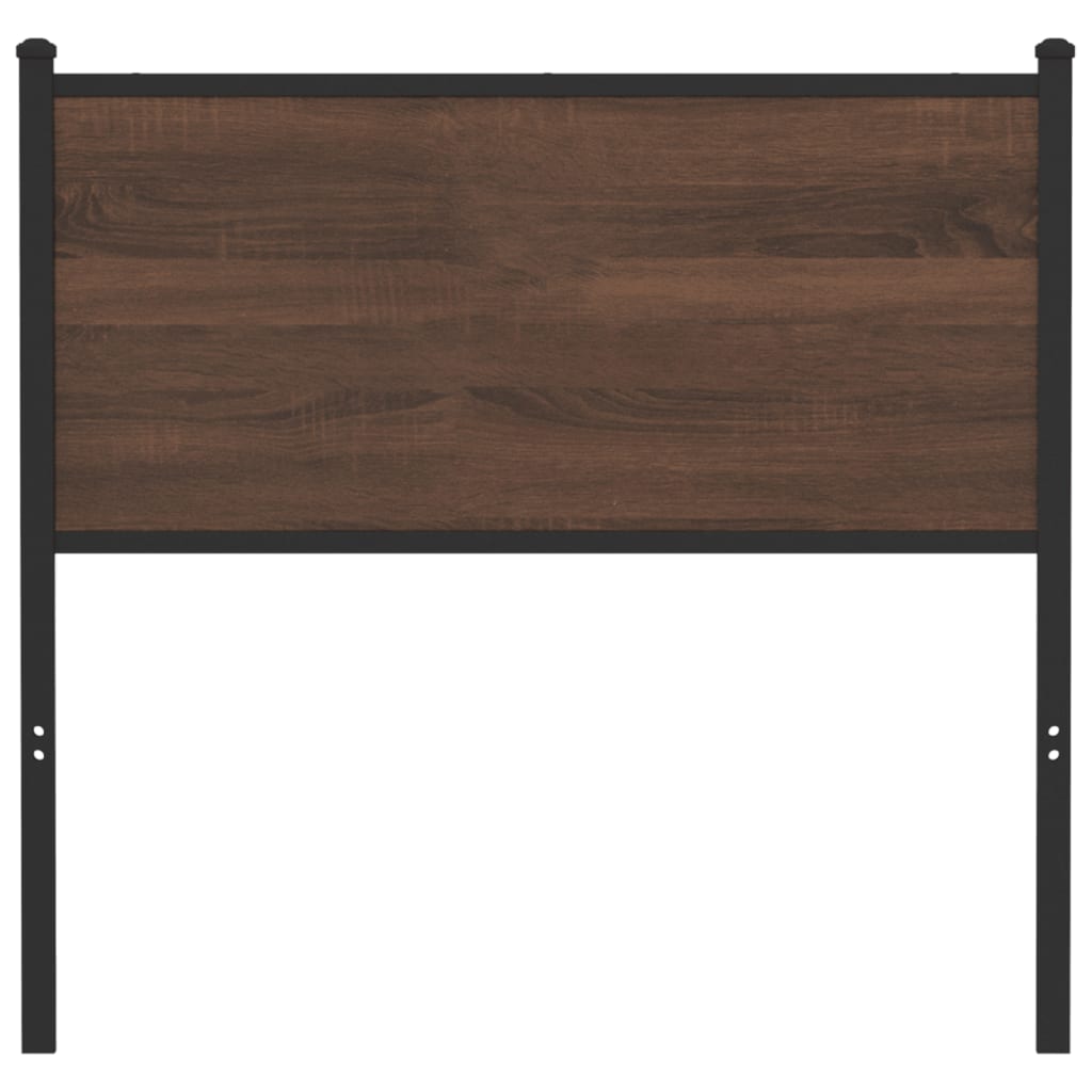 vidaXL Ersatz-Kopfteil Braun Eichen-Optik 90 cm Holzwerkstoff und Stahl