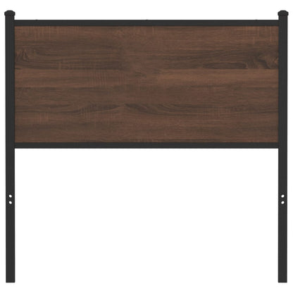 vidaXL Ersatz-Kopfteil Braun Eichen-Optik 90 cm Holzwerkstoff und Stahl