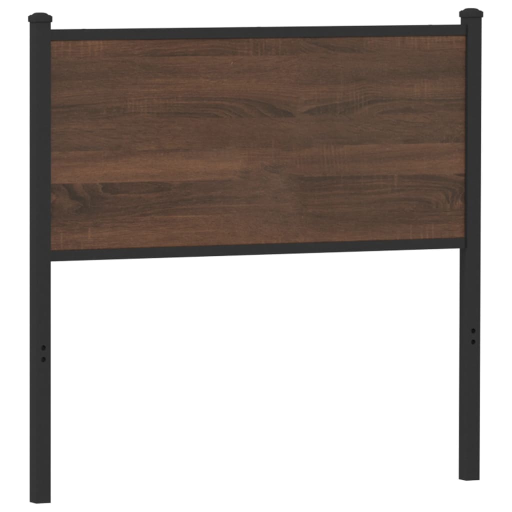 vidaXL Ersatz-Kopfteil Braun Eichen-Optik 90 cm Holzwerkstoff und Stahl