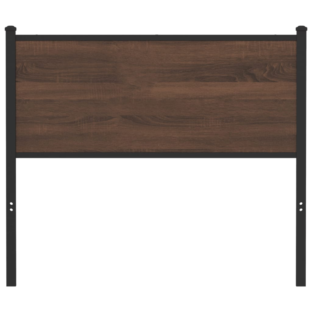 vidaXL Ersatz-Kopfteil Braun Eichen-Optik 100 cm Holzwerkstoff und Stahl