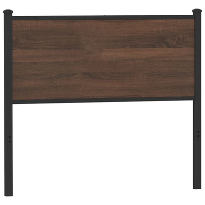 vidaXL Ersatz-Kopfteil Braun Eichen-Optik 107 cm Holzwerkstoff und Stahl