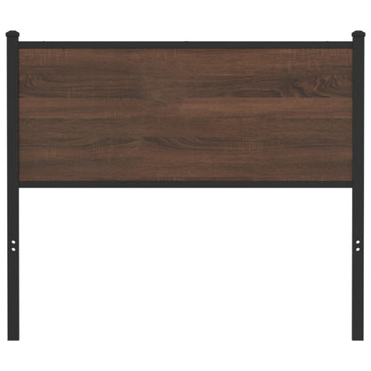 vidaXL Ersatz-Kopfteil Braun Eichen-Optik 107 cm Holzwerkstoff und Stahl