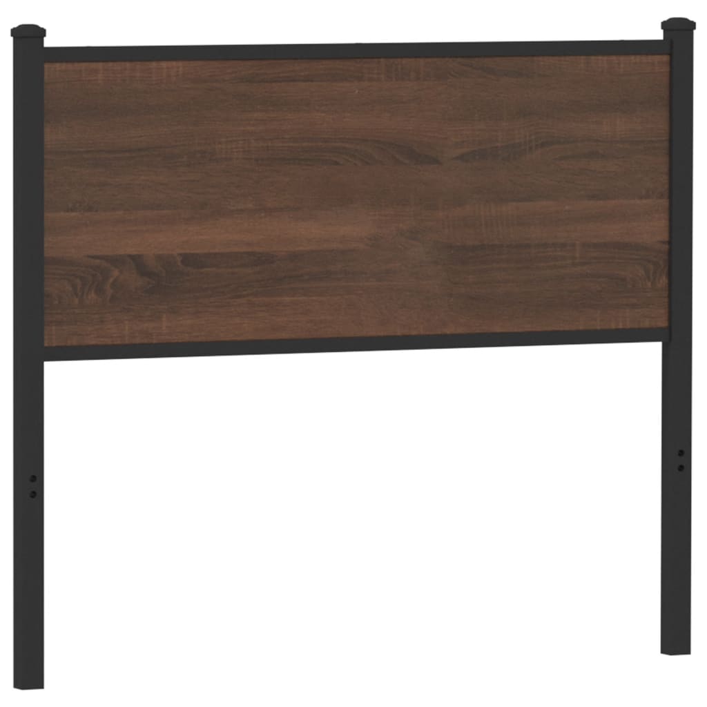 vidaXL Ersatz-Kopfteil Braun Eichen-Optik 107 cm Holzwerkstoff und Stahl