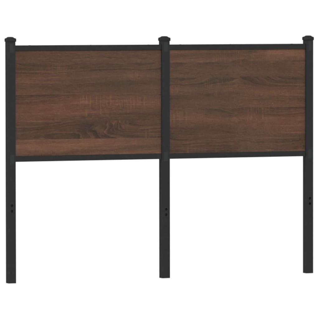 vidaXL Ersatz-Kopfteil Braun Eichen-Optik 120 cm Holzwerkstoff und Stahl