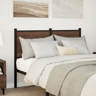 vidaXL Ersatz-Kopfteil Braun Eichen-Optik 120 cm Holzwerkstoff und Stahl