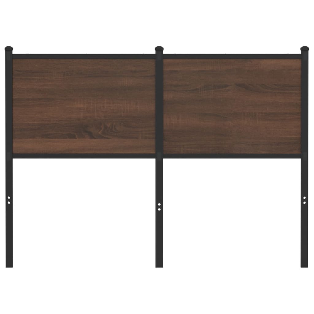 vidaXL Ersatz-Kopfteil Braun Eichen-Optik 120 cm Holzwerkstoff und Stahl