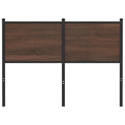 vidaXL Ersatz-Kopfteil Braun Eichen-Optik 120 cm Holzwerkstoff und Stahl