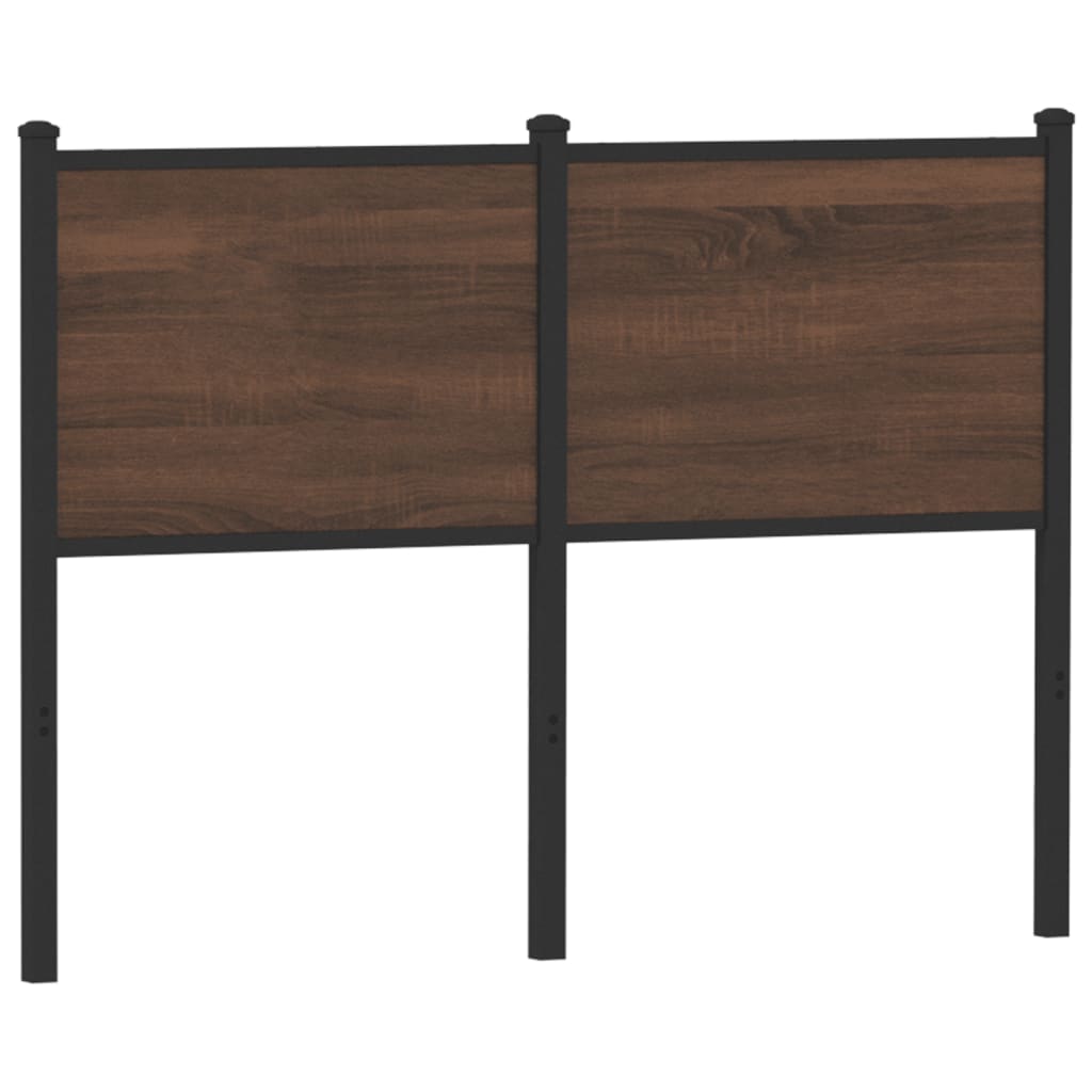 vidaXL Ersatz-Kopfteil Braun Eichen-Optik 120 cm Holzwerkstoff und Stahl