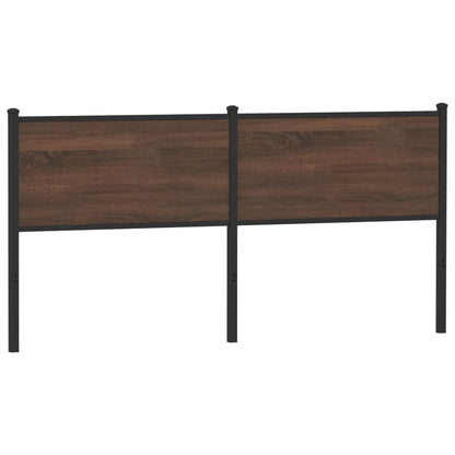 vidaXL Kopfteil Braun Eichen-Optik 160 cm Holzwerkstoff und Stahl