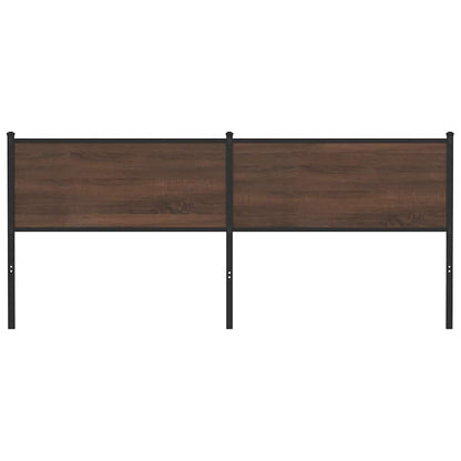 vidaXL Kopfteil Braun Eichen-Optik 190 cm Holzwerkstoff und Stahl
