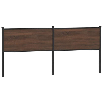 vidaXL Kopfteil Braun Eichen-Optik 190 cm Holzwerkstoff und Stahl