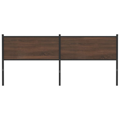 vidaXL Kopfteil Braun Eichen-Optik 200 cm Holzwerkstoff und Stahl
